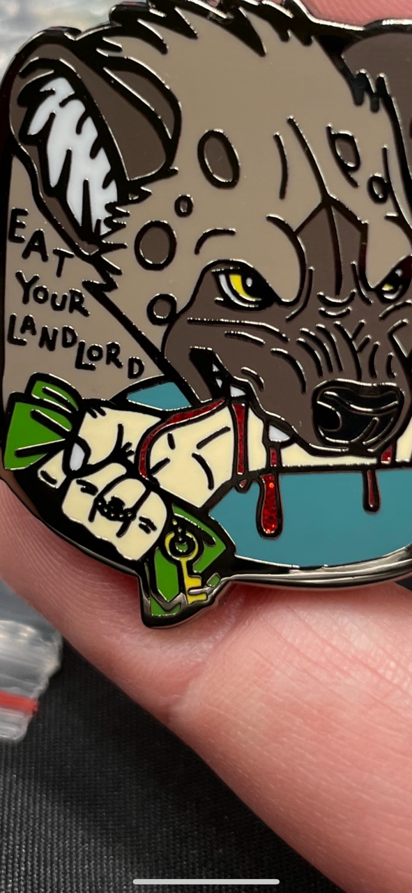 Eat Your Landlord Pin