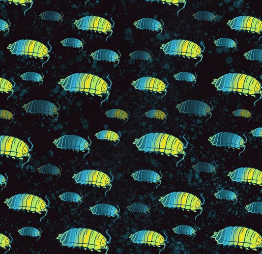 Isopod Party Button-Up Shirt - Green/Yellow