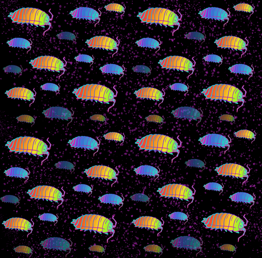 Isopod Party Button-Up Shirt - Rainbow